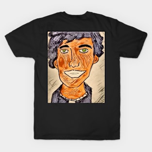 Black Hair Boy T-Shirt